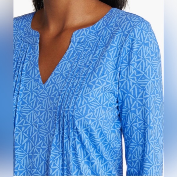 NWT Lilly Pulitzer Sz M Fairfax 3/4 Sleeve Cotton Dress in Blue - New With Tags - Picture 5 of 11